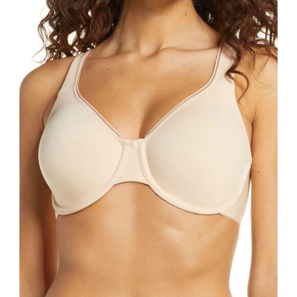 WACOAL High Standards Full Unpadded Underwire Bra 38DD Beige Nude #855352 - Picture 1 of 11